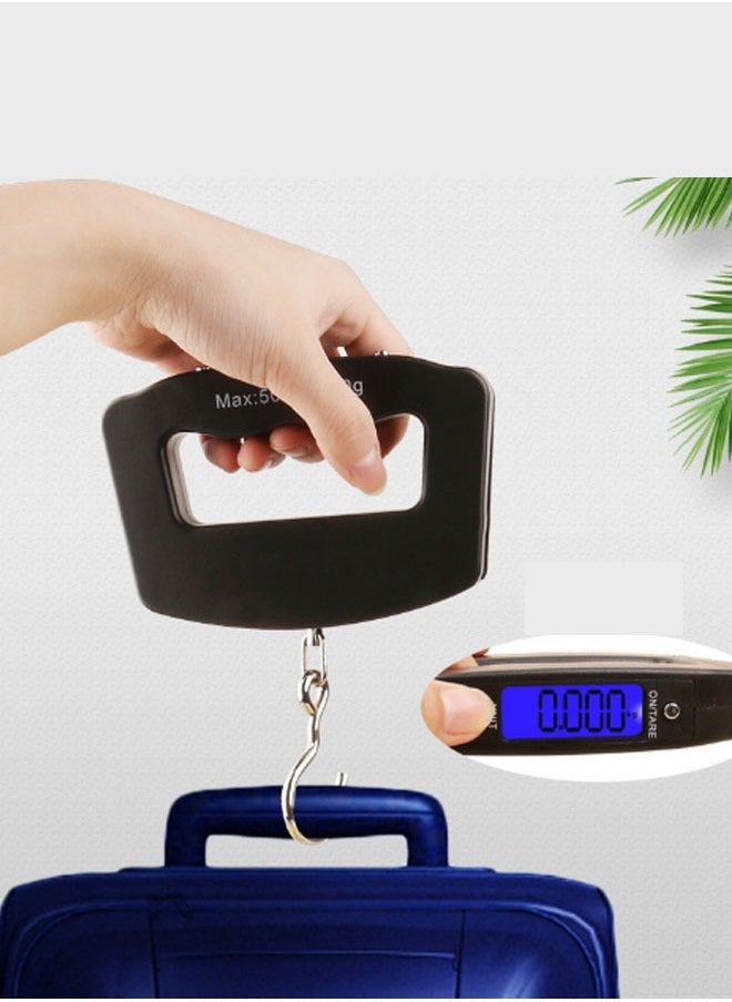 Generic - Digital Hanging Luggage Weight Scale Black 50 Kg - Image 1