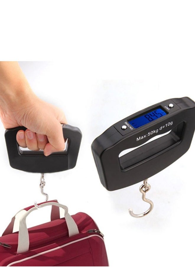 Generic - Digital Hanging Luggage Weight Scale Black 50 Kg - Image 1