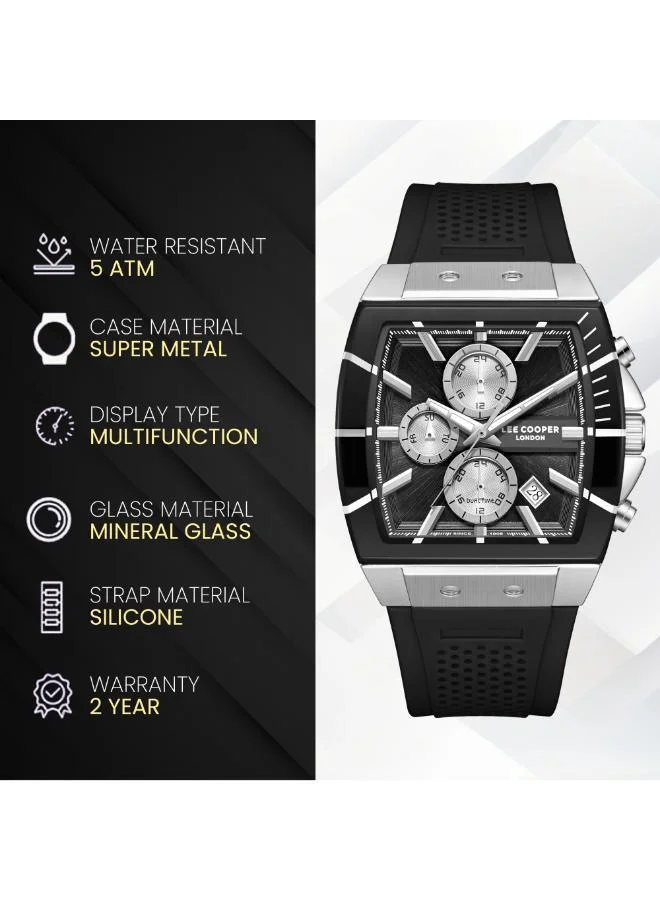 Lee Cooper  Men's Silicone MULTIFUNCTION Watch LC08399.351 - 41×49.5 mm for Men | Best Price UAE
