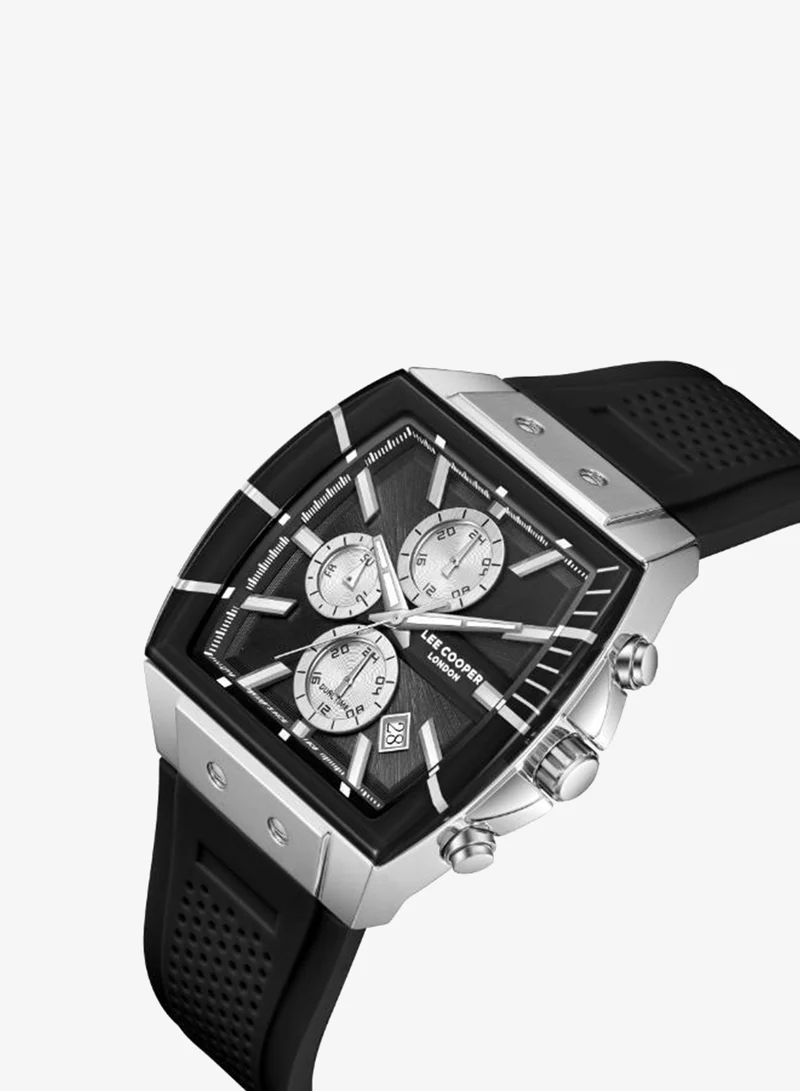 لي كوبر Men's Silicone MULTIFUNCTION Watch LC08399.351 - 41×49.5 mm