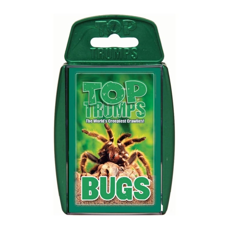 Top Trumps Bugs Classic Card Game, Learn Facts About The Black Widow, Furry Tarantula, Praying Mantis and The Ladybird in This Educational Pack, Gift and Toy for Boys and Girls Aged 6 Plus - Image 1