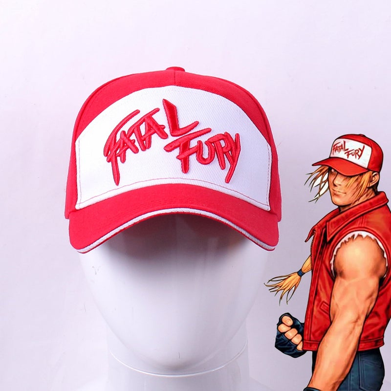 Fatar Fury King Of Fighters Hat Hungry Wolf Legend Terry Embroidered Cap Cotton Baseball Hat - Image 2