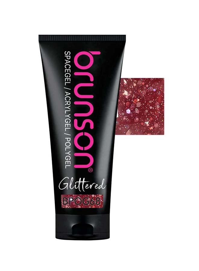 brunson Polygel 60g offers salon-quality nails in 1 Sec, Poly nail gel with shimmer long-lasting acrylic nails. Soak off with UV/LED hard gel for nail extension, builder gel for fake nails, manicure nail art