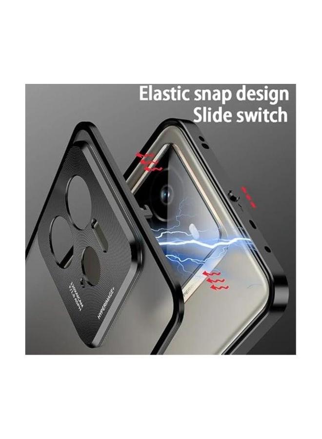 Case Compatible with Realme GT 7 Pro Case, Aluminium Alloy Metal Frame Matte Frosted Translucent Back Cover Shockproof Protective for GT7  - Image 3