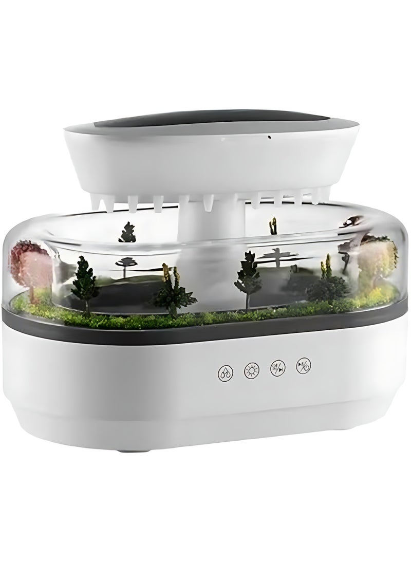 Generic Raindrop Aroma Diffuser 250ml Capacity Rain Cloud Humidifier Romantic Changeable Warm Decor Night Light Rain Aromatherapy Air Fresher Diffusers for Home, Office, Bedroom (White)  - Image 5
