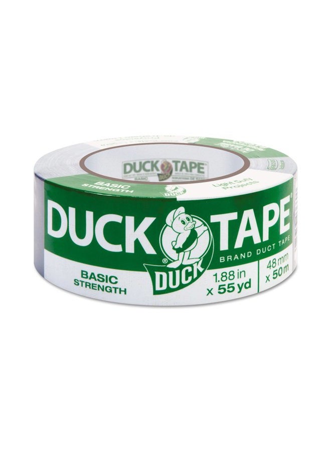 Duck Tape Brand 1118393 Utility Duct Tape Basic Strength, 1-Pack 1.88 Inch x 55 Yard Silver - Image 1