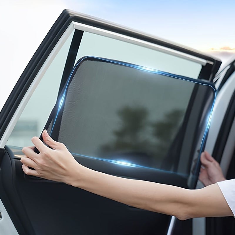 Rear Window Sunshade 2020 2024 Toyota RAV4 XA50 Magnetic Hook Design Privacy - Image 3