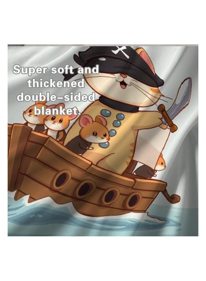 عام بطانية رقيقة من الفانيلا الكرتونية للأطفال والرضع (دافئة ومريحة، ومناسبة للنوم والألعاب) 70 سم * 100 سم - 991 - Image 5