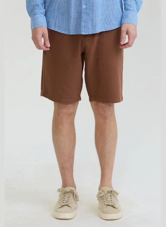 FELIX HARDY Men's Linen Cotton Casual Summer Shorts