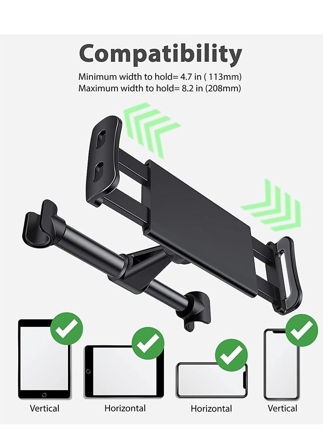 PADOM حامل الهاتف المحمول للسيارة من Padom، متوافق مع iPhone 13 Pro/13 Pro Max/13/13 mini، iPhone 12 Pro/12 Pro Max/12/12 mini، iPad Pro 12.9، iPad Mini، iPad Air والمزيد - Image 3