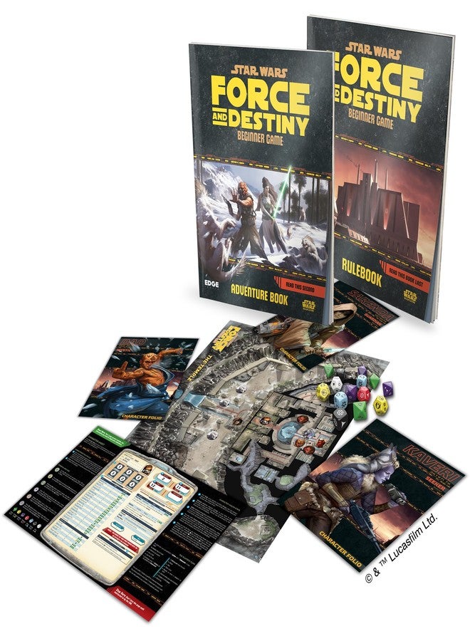 Asmodee Star Wars - Force and Destiny: Beginner Game Ignite Your Lightsabers and Discover Your Force Destiny! Sci-Fi Roleplaying Game, Ages 10+, 3-5 Players, 1 Hour Playtime, Made by Edge Studio - Image 3