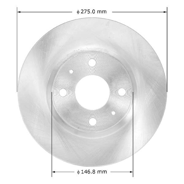 Bendix Premium Drum and Rotor PRT5800 Front Brake Rotor - Image 2