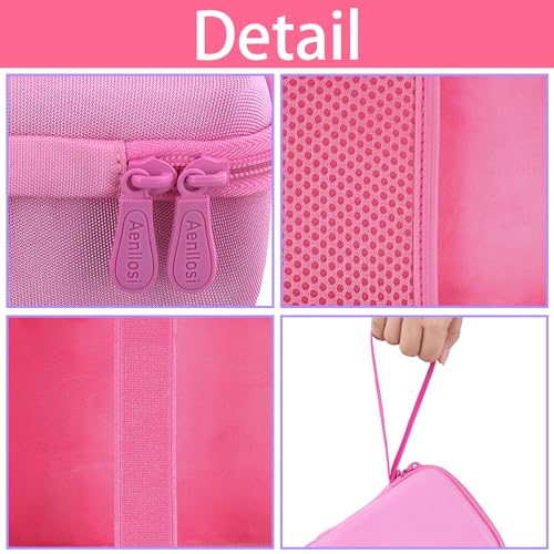 Aenllosi Hard Camera Case for Dylanto/Meetrye/Anchioo Kids Camera Instant Print,Camera Bag for Toddler Video Camera & 6PCS Print Camera Paper Refills Roll(Only Case,Pink) - Image 2