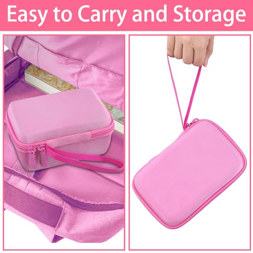 Aenllosi Hard Camera Case for Dylanto/Meetrye/Anchioo Kids Camera Instant Print,Camera Bag for Toddler Video Camera & 6PCS Print Camera Paper Refills Roll(Only Case,Pink) - Image 5