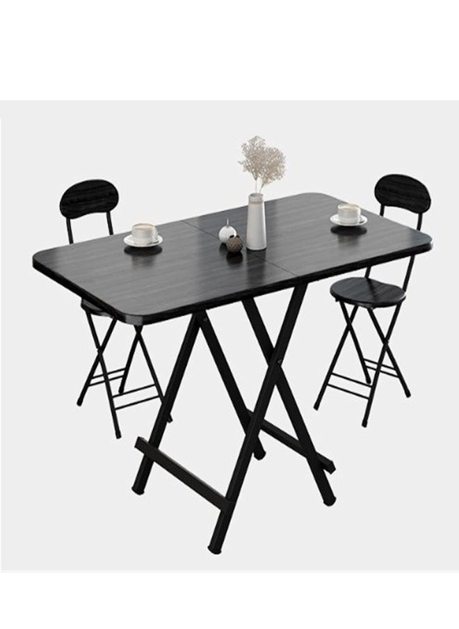 Folding dining table small square table simple rectangular study table for small apartment home outdoor folding desk 100x60x74