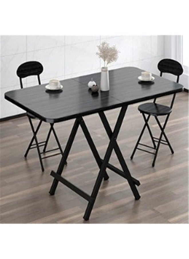 Folding dining table small square table simple rectangular study table for small apartment home outdoor folding desk 100x60x74