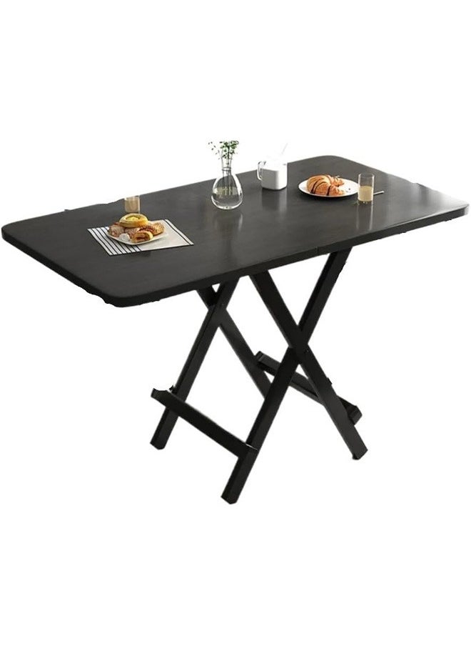 Folding dining table small square table simple rectangular study table for small apartment home outdoor folding desk 100x60x74
