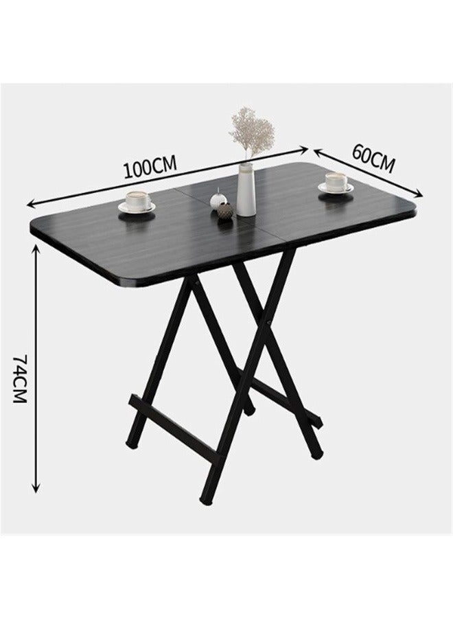 Taimi Folding dining table small square table simple rectangular study table for small apartment home outdoor folding desk 100x60x74 - Image 3