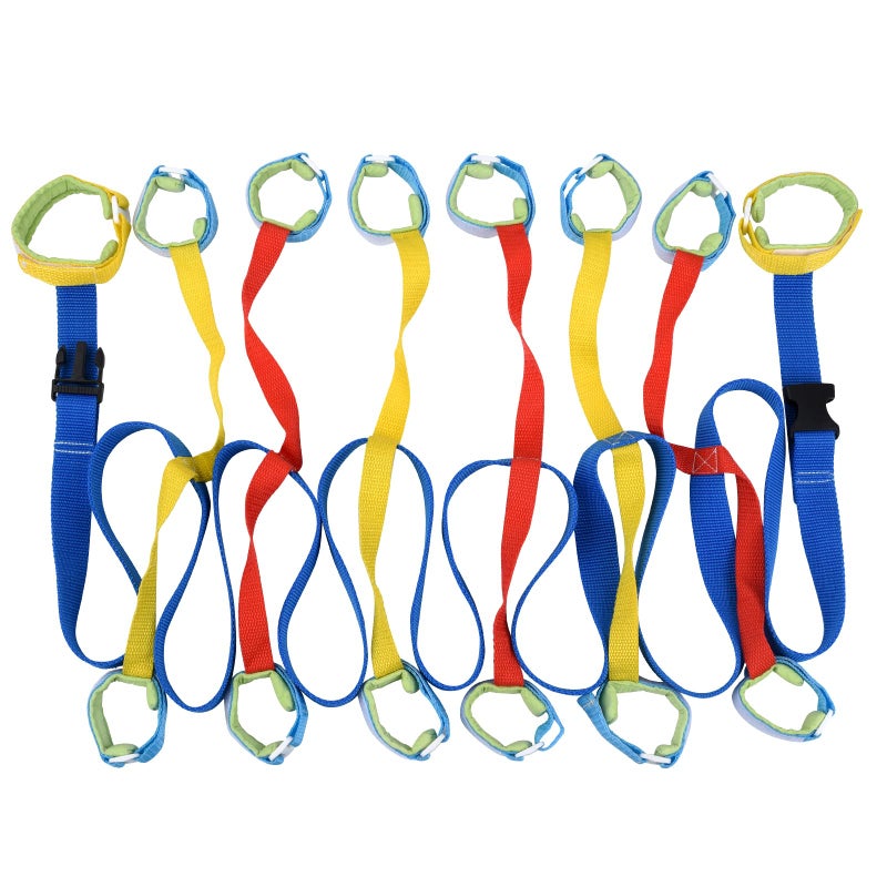Haktoys Child Walking Rope for Daycare Preschool 12 Kids 2 Adult Handles 11ft Toddler Walking Rope with Bag Classroom Safety Walking Rope for Field Trips Outdoor Walks Fire Drills