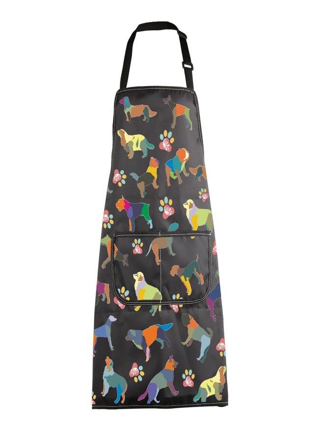 MBMSO Dog Grooming Apron - Waterproof, Colorful with Pocket (Dog Groomer Gift) - Image 1