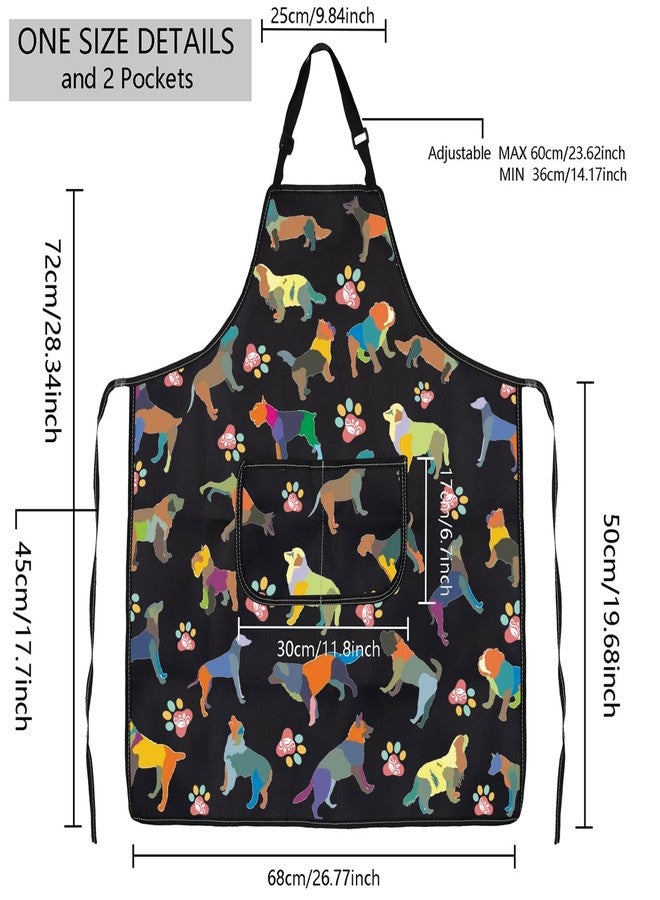 MBMSO Dog Grooming Apron - Waterproof, Colorful with Pocket (Dog Groomer Gift) - Image 2
