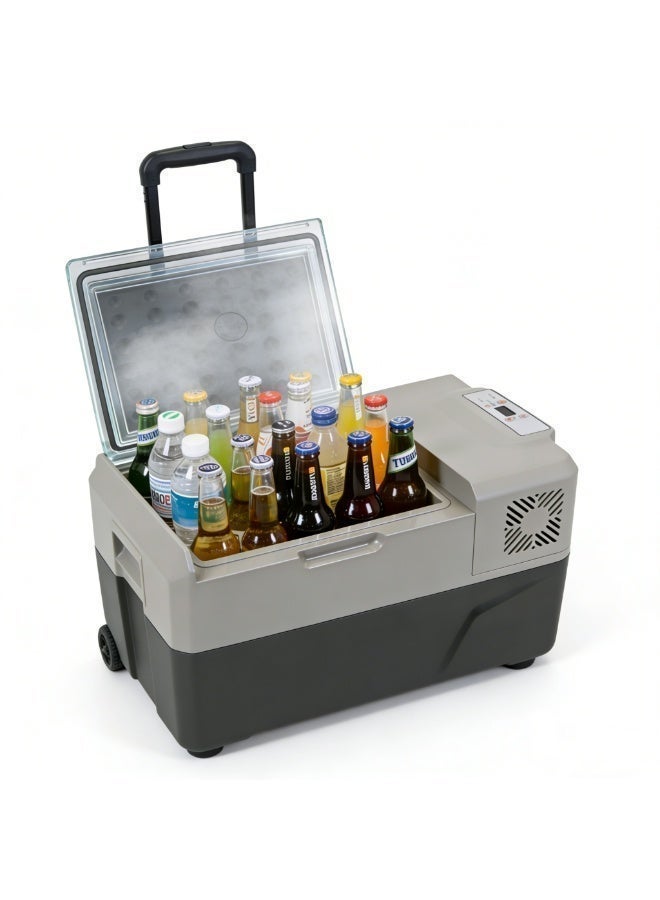 Crony Cx40 Portable Car Refrigerator: Dual-Use For Car And Home, Freezing And Refrigerating Medicines, Convenient Handle, Large Capacity, Outdoor Cooling Compressor For Car Rv Vehicle Boat Home Use Travel Camping Truck Party Picnic Outdoor - Image 3