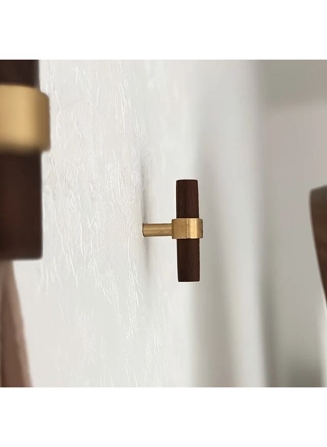 Traceless Metal Wood Clothes Hook For Creative Entrance Hallway Bedroom Wall Quantity 1 - Image 3