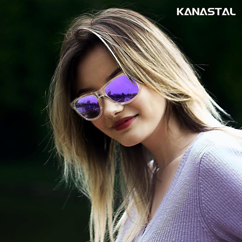 KANASTAL Polarized Sunglasses Men, Fashion Square Sun Glasses Women, Classic Shades for Womens, Driving Fishing Outdoor 100% UV400 Protection - Image 2