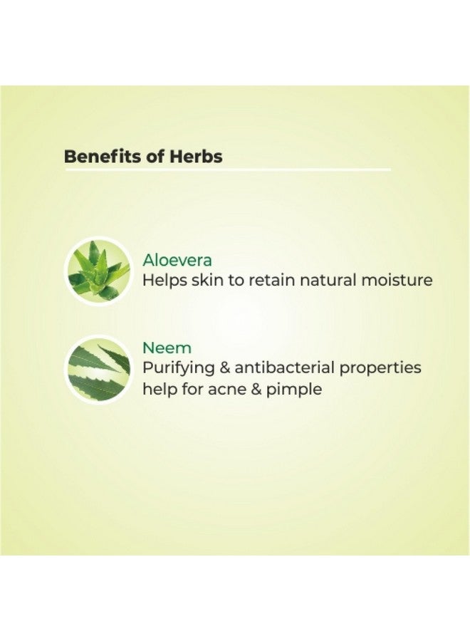 Indee Purifying Neem Face Wash | Antibacterial Neem & Aloe vera | Hydrated, Clear & Healthy Skin | 100% Soap Free | Oily, Dry, Normal, Combination & Sensitive Skin -100ml (Pack of 3) - Image 5