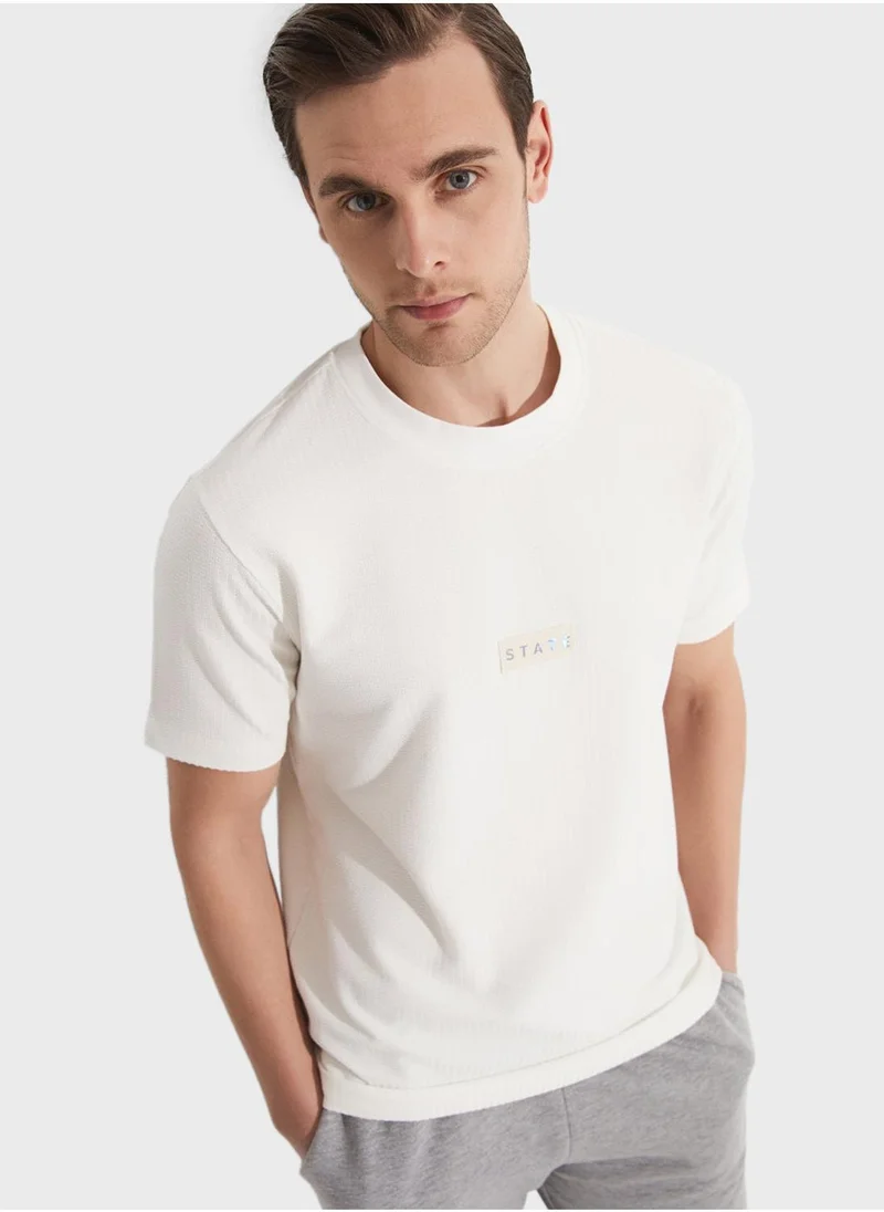 جون Printed Crew Neck T-Shirt