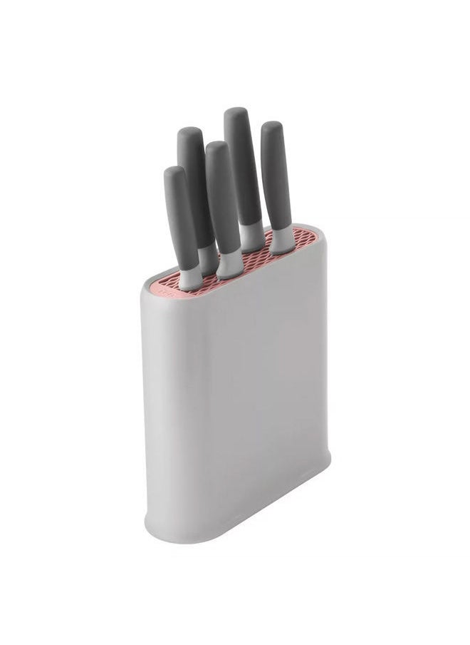 Berghoff - 6-Piece Knife Block Leo -1 X Paring Knife 8.50 - 1 X Vegetable Knife 11-1 X Small Chef'S Knife 14 -1 X Chef'S Knife 19 - 1 X Bread Knife 21.50 -1 X Knife Block 23 cm - Image 1