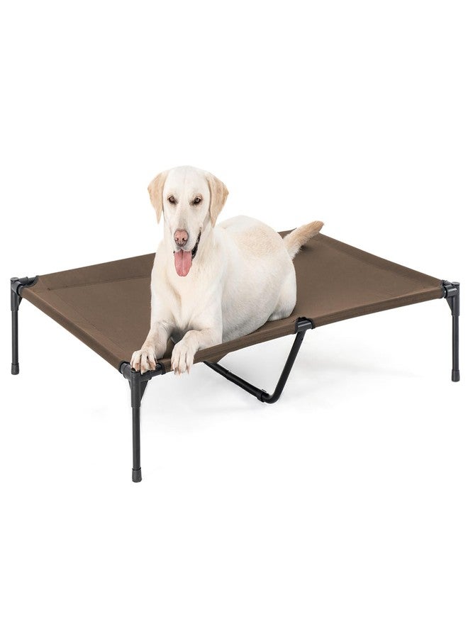 سرير Garnpet XL المرتفع للكلاب الكبيرة، أسرة مرتفعة إضافية للكلاب، أسرة متينة للحيوانات الأليفة مع شبكة Teslin قابلة لإعادة التدوير، سرير للحيوانات الأليفة للاستخدام الداخلي والخارجي - Image 1