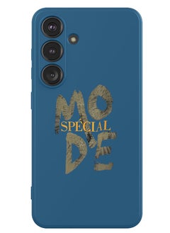 Theodor Protective Slim Fit Case Liquid Silicone Cover with Full Body Protection Anti-Scratch Shockproof Case For Samsung Galaxy S24 (Blue) - Mode special  - Image 1