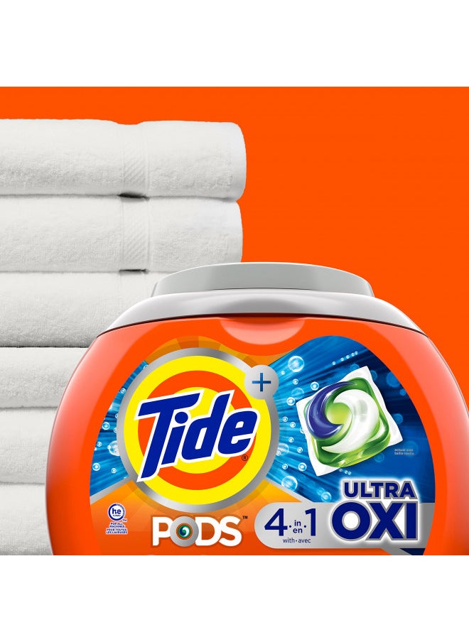 Tide Tide PODS 4 in 1 Ultra Oxi Laundry Detergent Soap PODS, High Efficiency (HE), 61 Count  - Image 5