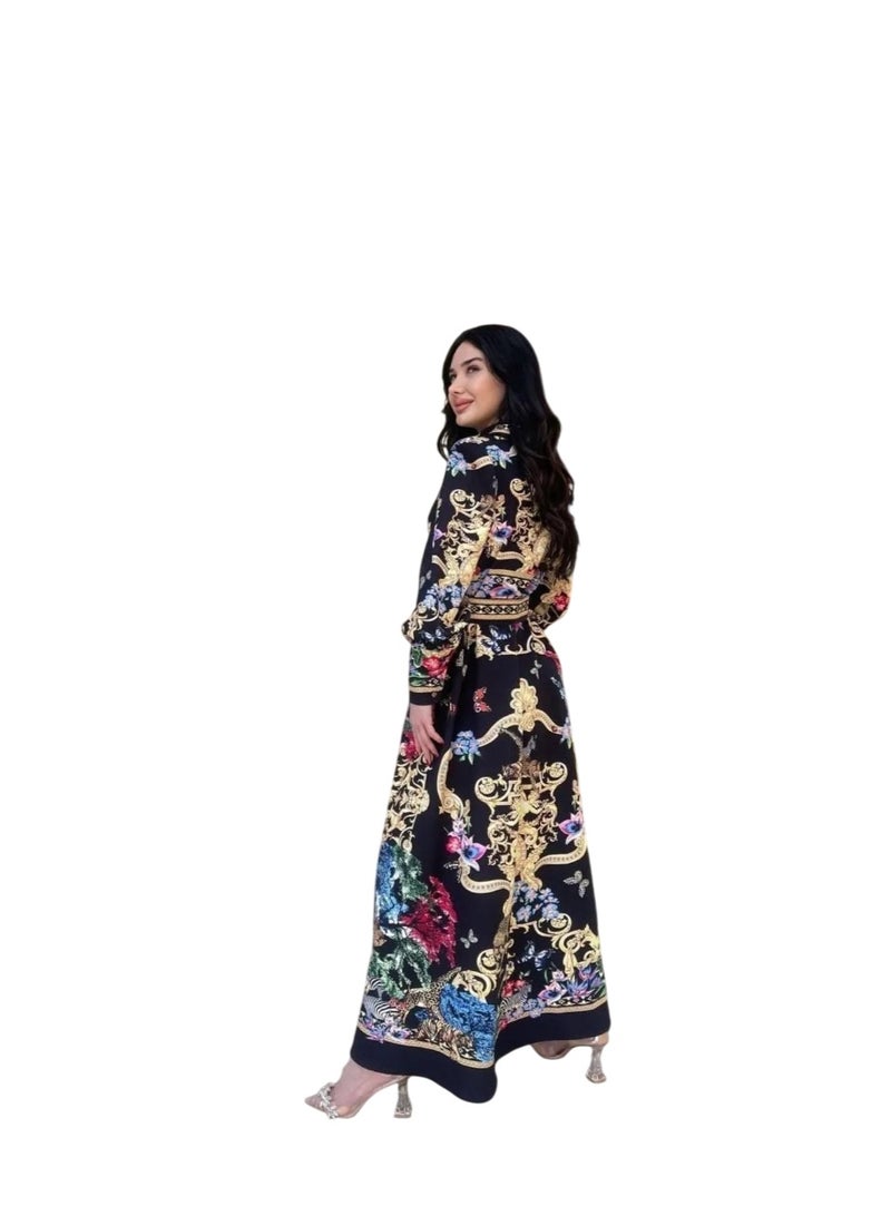 Well Elegant and eye-catching women's dress, proudly made in Turkey. Designed with authentic traditional patterns - Image 5