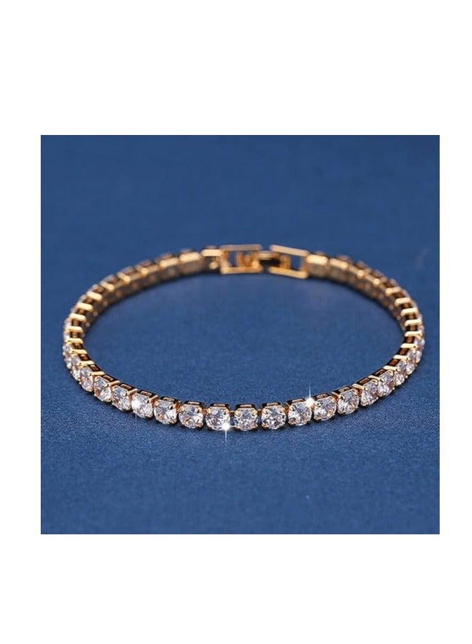 Fayrouz Jewellery Classic 4mm Cubic Zirconia Tennis BraceletSize 7.5 Inch, - Image 4