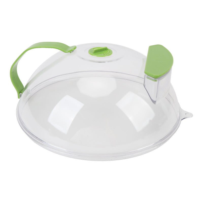 Microwave Cover: 200°C Heat Resistant Vented Splatter Cover With Extended Anti-scald Handle - Insulation Preservation Transparent Food Lid For Home Cooking Leftover Reheating - Image 3