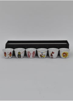 A set of 6-piece coffee cups with various Ramadan designs