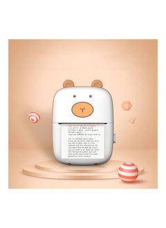 NIBEMINENT Mini Thermal BT Connected Printer White/Orange  - Image 3