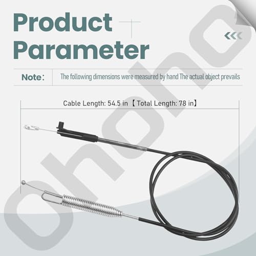 Ohoho 133-1998 Brake Cable for Toro 30" TimeMaster Lawn Mowers, Fits 20976, 20978, 21199, 21199HD, 21200, 21810, 21811 Model - Image 2