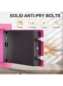 Arabest Safe Box Digital Security Locker with Keypad for Jewelry Money Valuables Good for Home Office Travel (Pink)  - Image 3