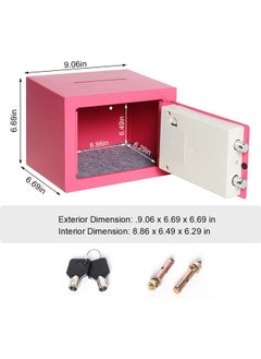 Arabest Safe Box Digital Security Locker with Keypad for Jewelry Money Valuables Good for Home Office Travel (Pink)  - Image 5