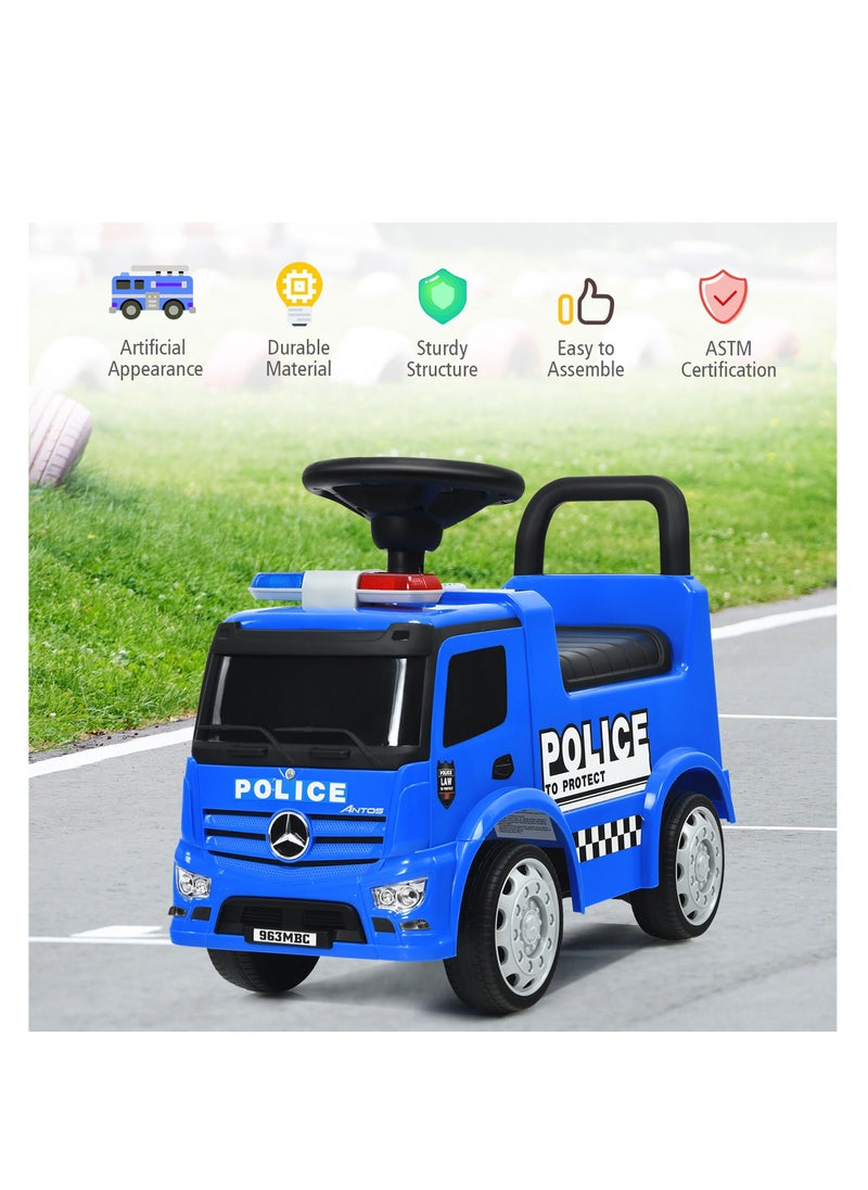 Mercedes-Benz Push Ride-On Car Police Licensed Mercedes with Music and Siren  - Image 2