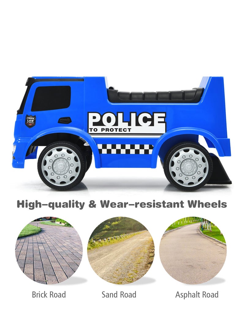 Push Ride-On Car Police Licensed Mercedes with Music and Siren