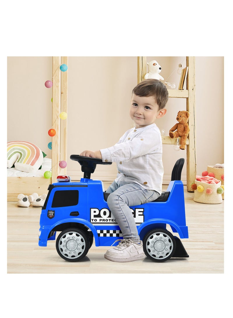 Push Ride-On Car Police Licensed Mercedes with Music and Siren