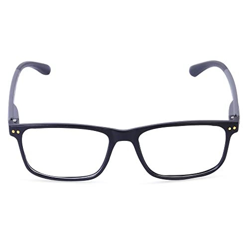 Freddy Unisex Zero & Power Reading Blue Cut Anti Reflection Glasses Full Frame Spectacles Glasses For Mobile Laptop Tablet Computer (Grey Stick, 1.50) - Image 4