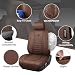 CAR PASS Nappa Leather Car Seat Covers Full Set Luxury Seat Protector for Cars Waterproof AntiSlip Seat Cushion Armrest Compatible Airbag Universal for Sedan SUV Pickup Truck AutoBrown - Image 3