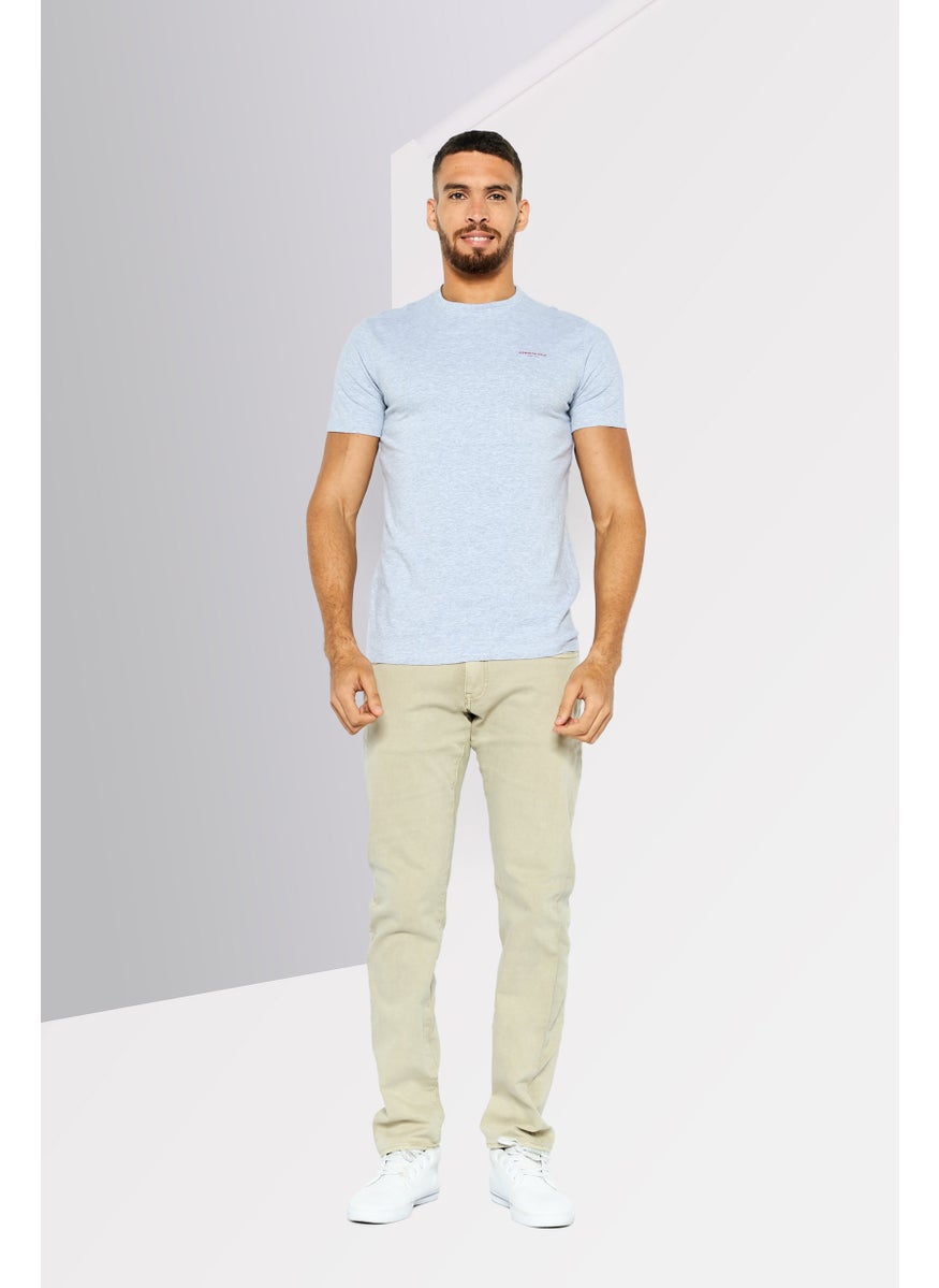 Kenneth Cole Men Crew Neck Heather Short Sleeve T-Shirt, Grey  - Image 2