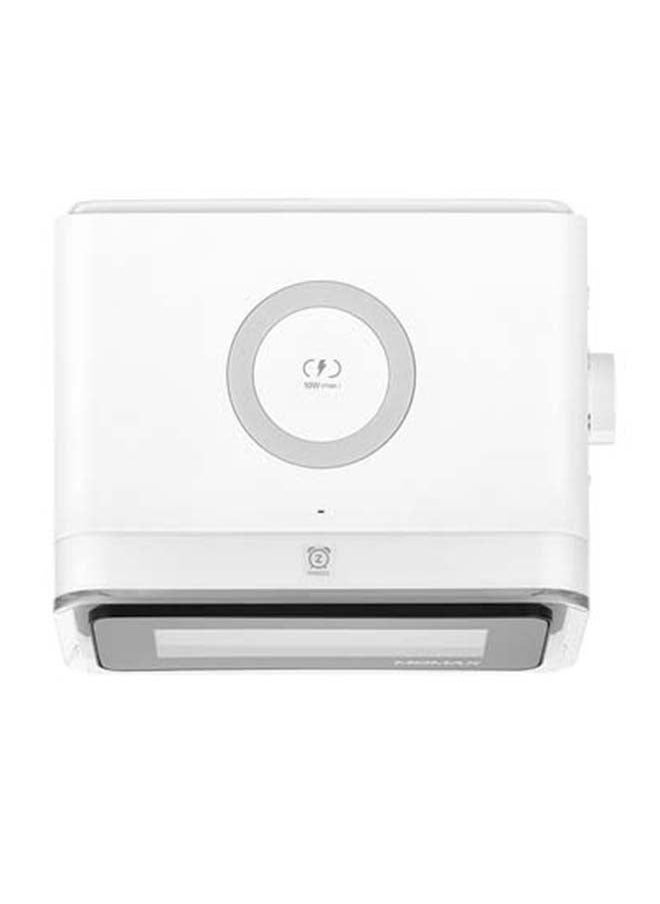 Momax - Digital Clock And Alarm With Speaker And 10W Wireless Charging, 5 Modes Colourful Light White 0.67kg - Image 1