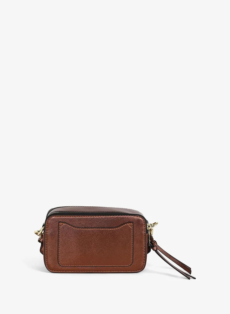 Haute Sauce  The Block Box Sling Bag - Chocolate Brown for Women | Best Price UAE